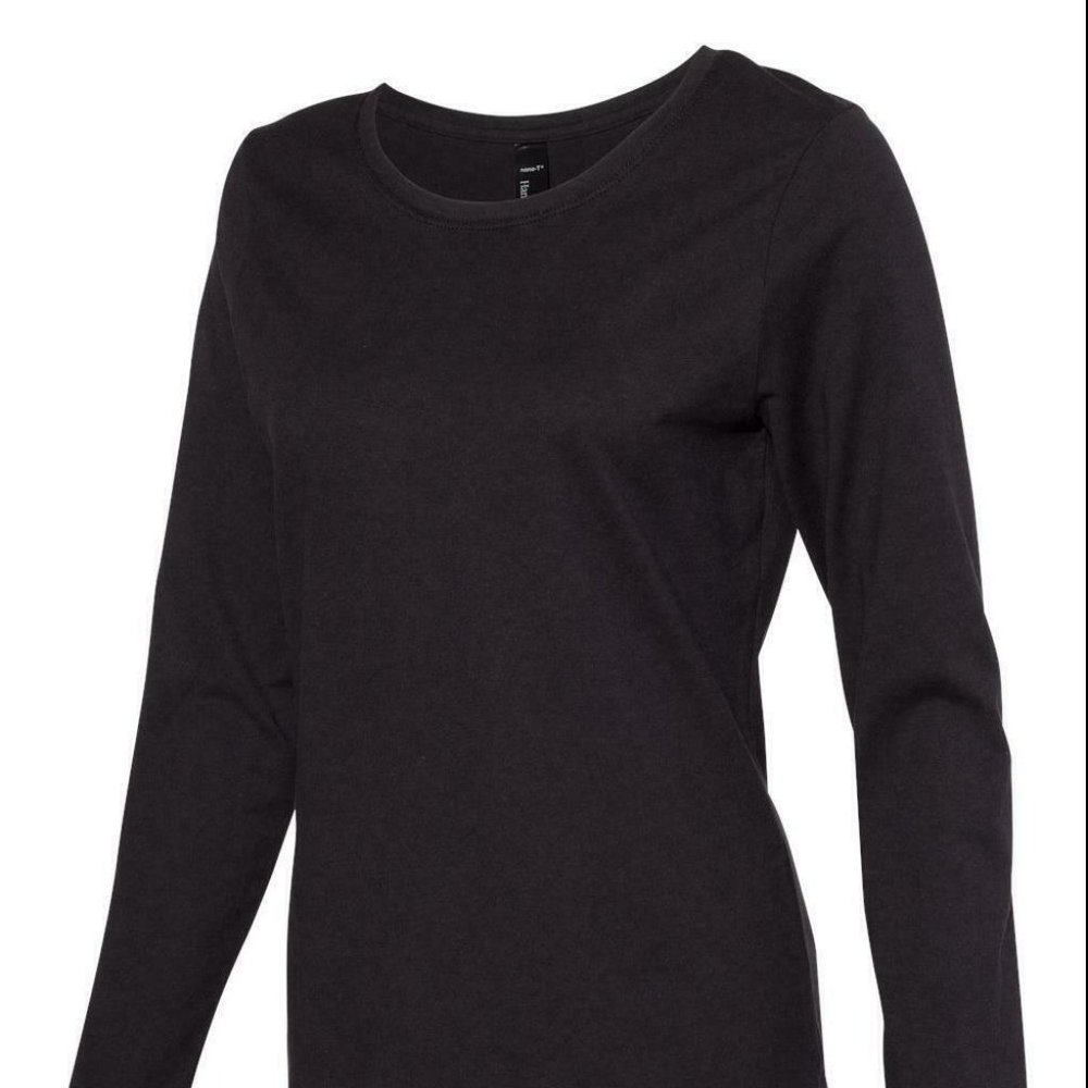 Hanes  Nano-T Women’s Long Sleeve Scoopneck Tshirt